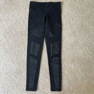 Black Alo Yoga Moto Leggings